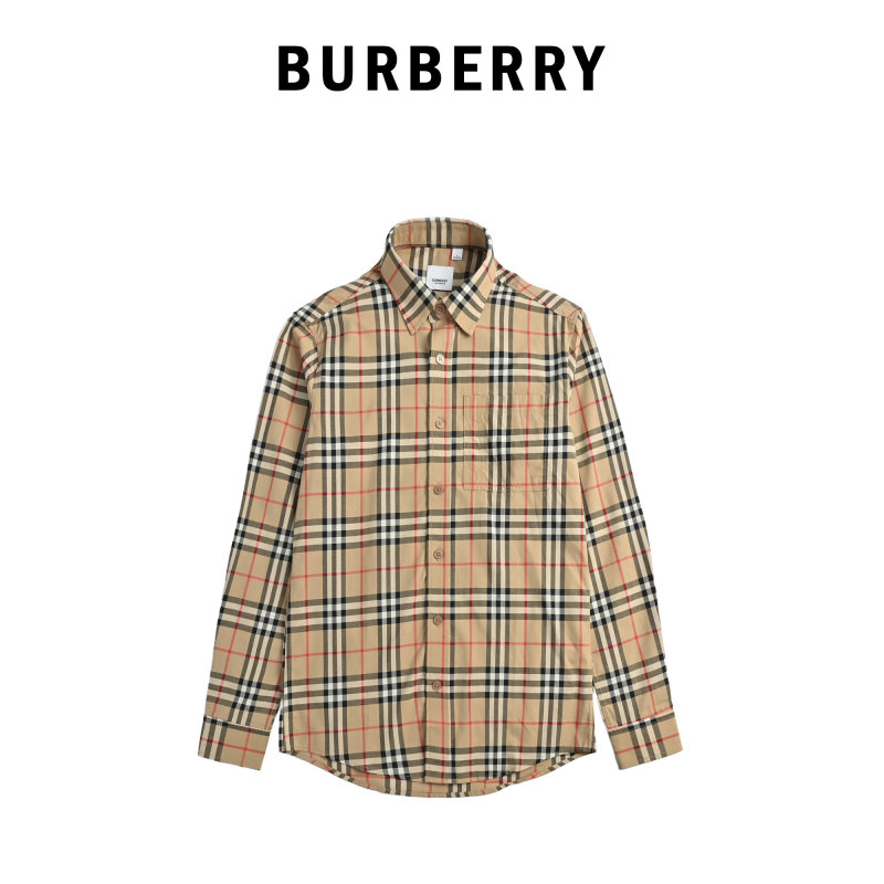 Burberry Vintage Check Long-Sleeve Shirt Beige view