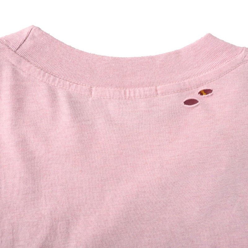 Gucci Distressed Logo Long Sleeve T-Shirt Lavender view
