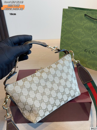 Gucci Vanity Canvas Shoulder Bag with GG Monogram view 6
