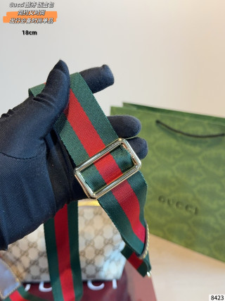 Gucci Vanity Canvas Shoulder Bag with GG Monogram view 8