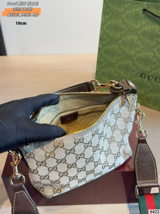 Gucci Vanity Canvas Shoulder Bag with GG Monogram view 9