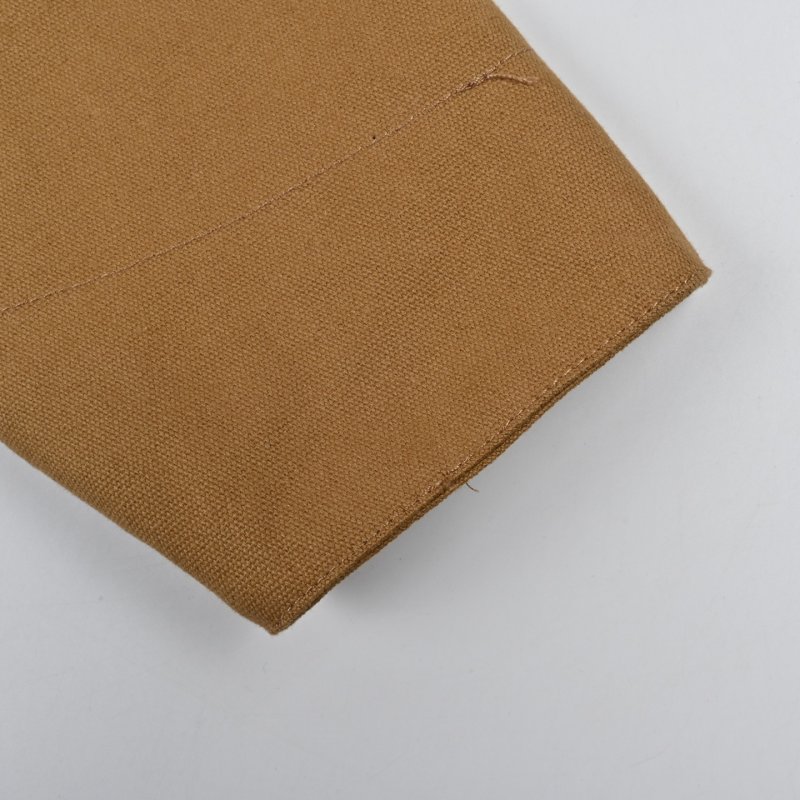 Carhartt Detroit Jacket Tan with Burgundy Collar view