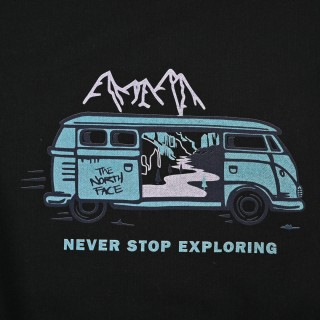 The North Face Black Camping Car Logo Fleece Crewneck Sweatshirt view 8