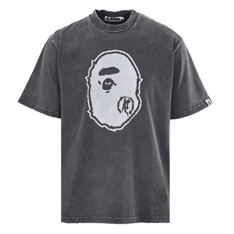 Black Graphic Face Print Oversized T-Shirt view