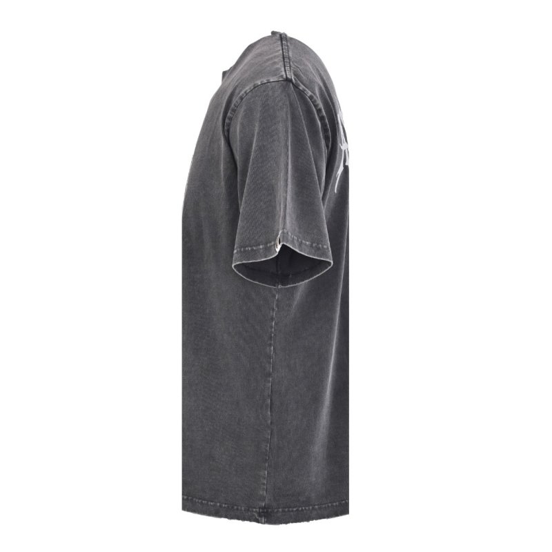Black Graphic Face Print Oversized T-Shirt view