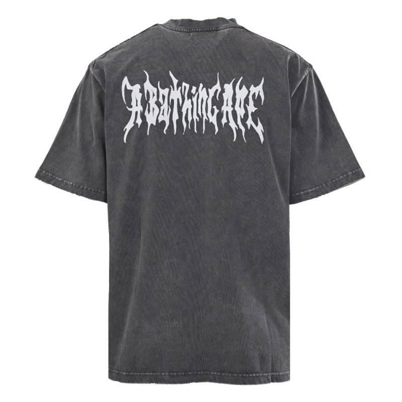 Black Graphic Face Print Oversized T-Shirt view