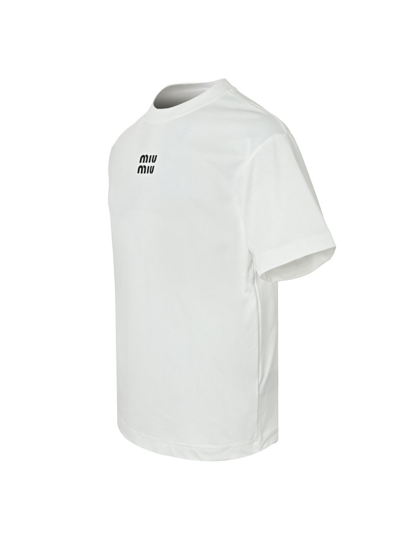 Miu Miu Logo White T-Shirt view