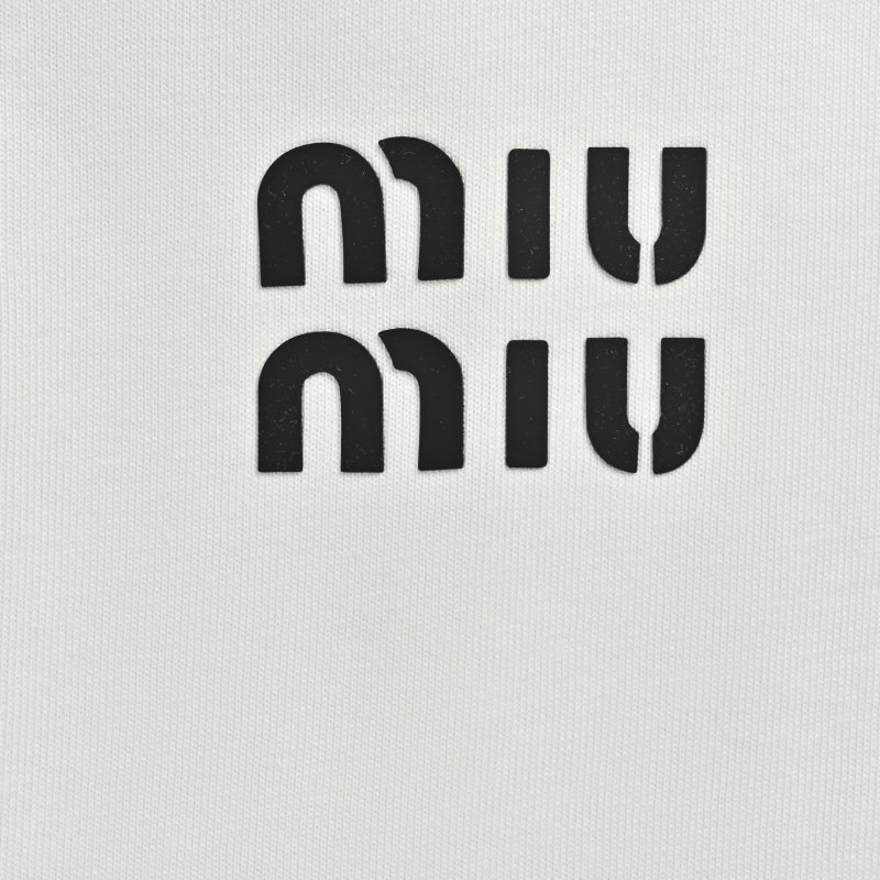 Miu Miu Logo White T-Shirt view