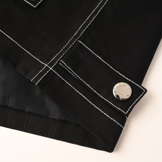 Prada Contrast Stitch Canvas Jacket Black view 8