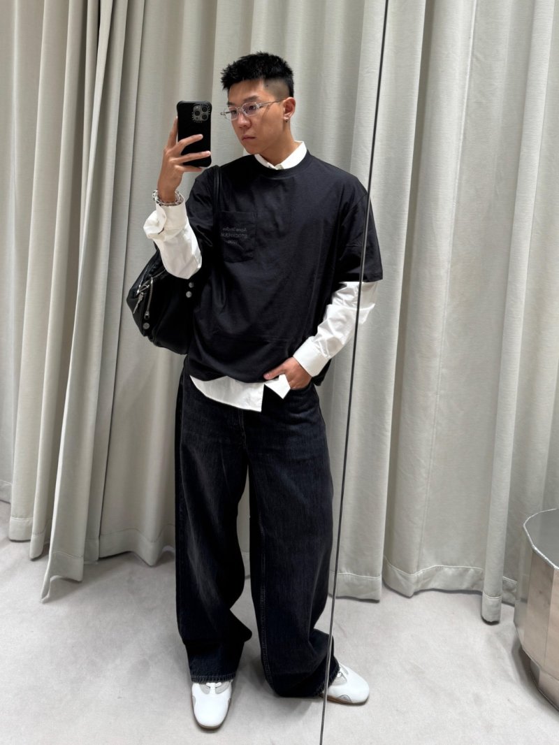 Acne Studios Stockholm 1996 Black Pocket T-Shirt view
