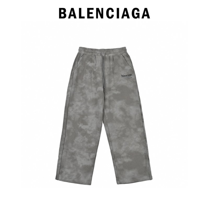 Grey Washed Straight-Leg Casual Pants view