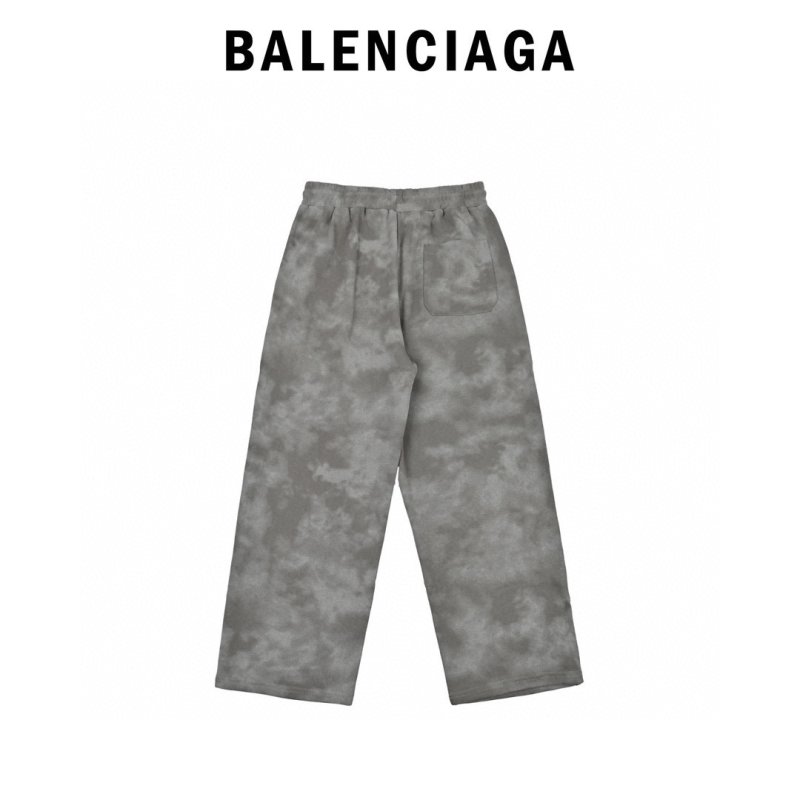Grey Washed Straight-Leg Casual Pants view
