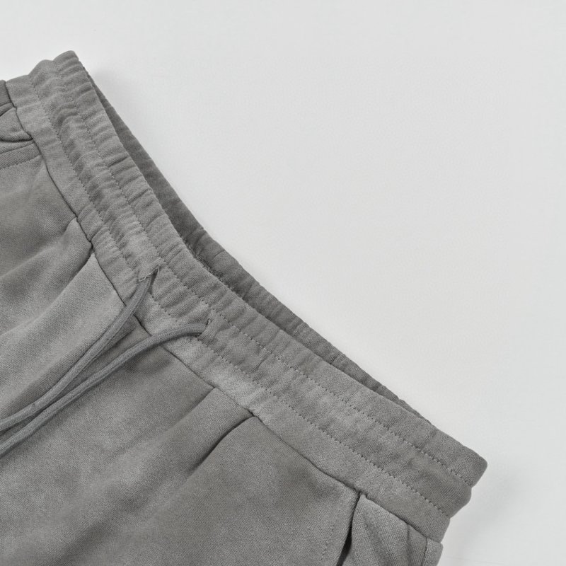 Grey Washed Straight-Leg Casual Pants view
