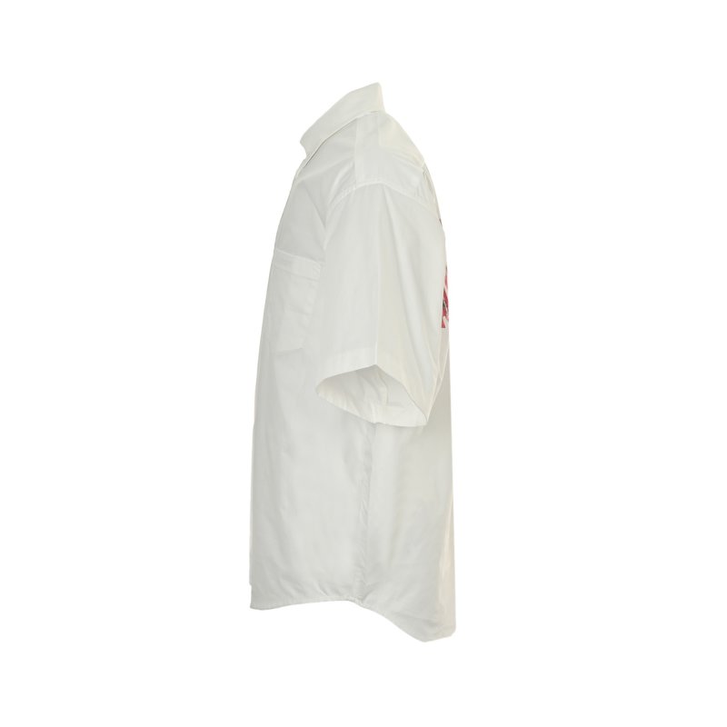 White Short-Sleeve Button-Up Shirt view
