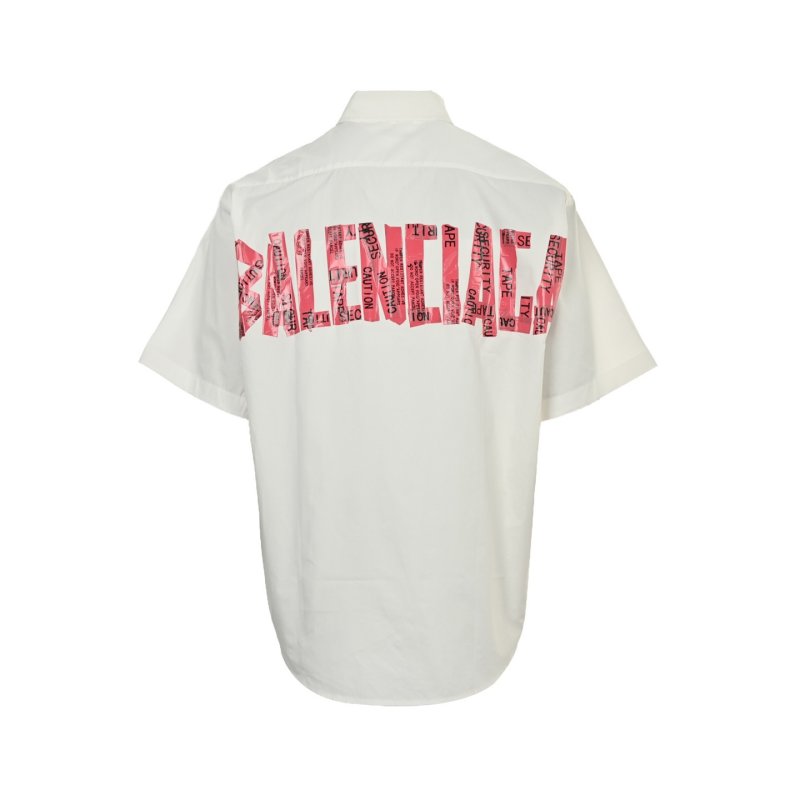 White Short-Sleeve Button-Up Shirt view