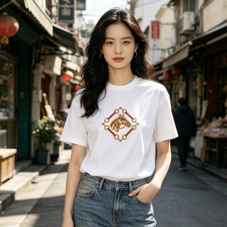 White Oversized Graphic Print Short Sleeve T-Shirt view 3
