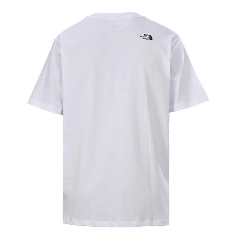 White Oversized T-Shirt with Minimalist Badge view