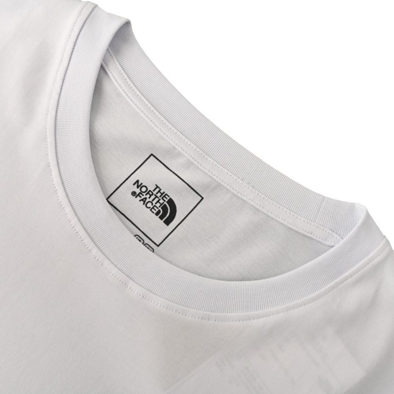 White Oversized T-Shirt with Minimalist Badge view