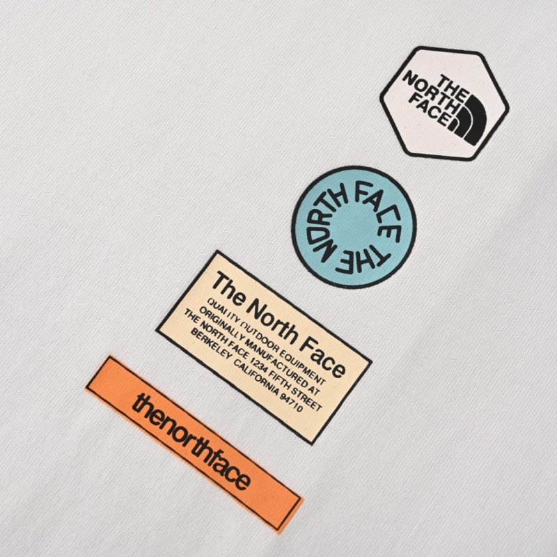White Oversized T-Shirt with Minimalist Badge view