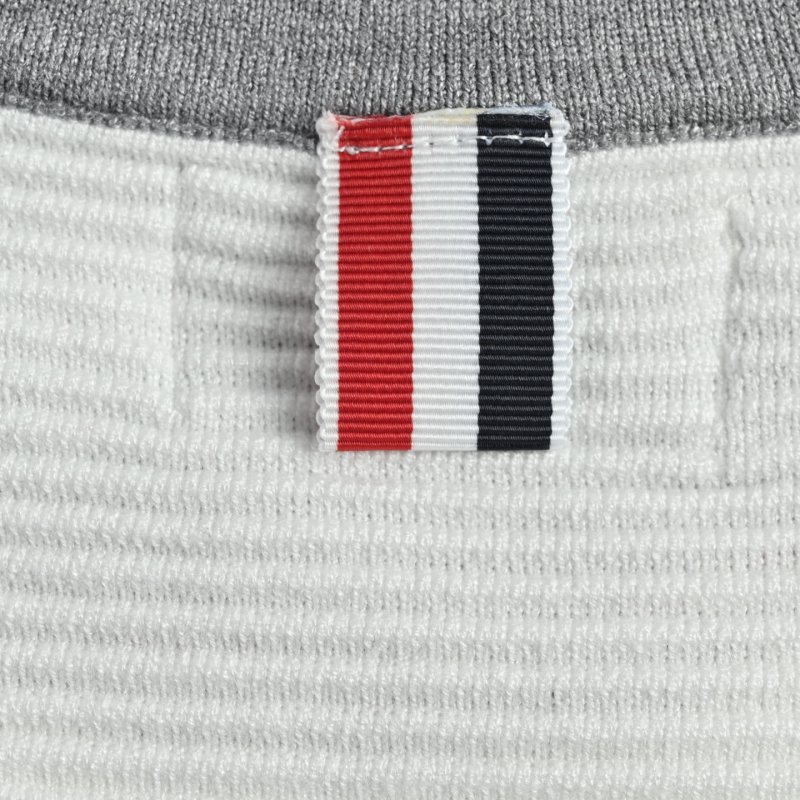 Color-Block Crewneck Sweatshirt - White & Grey view