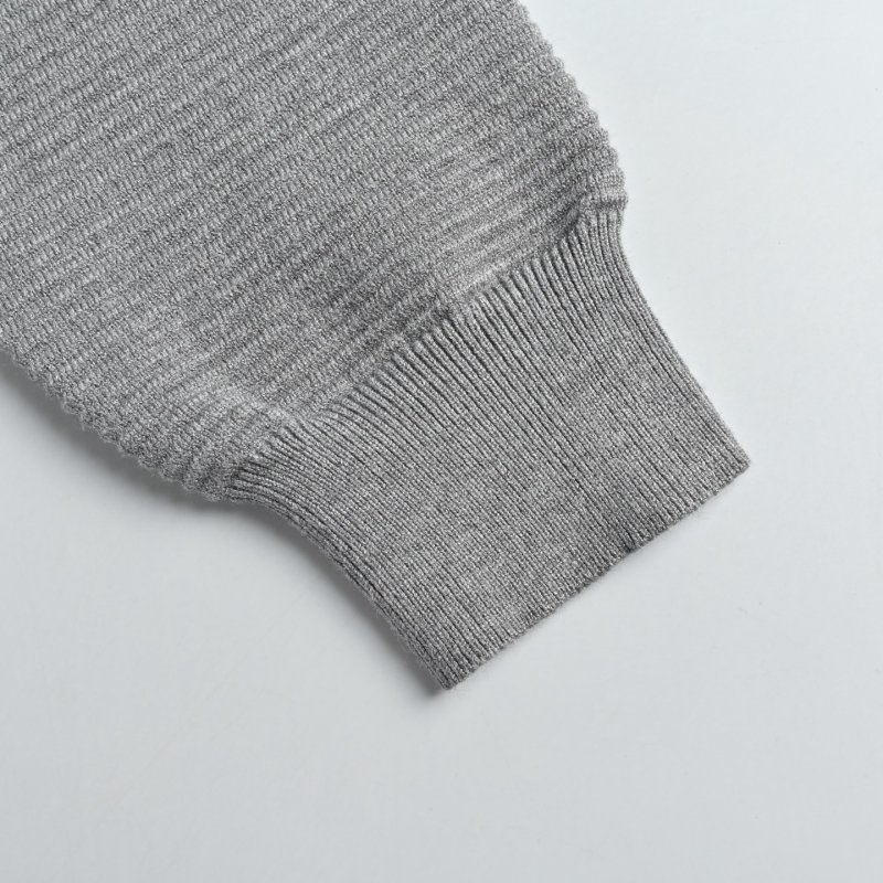 Color-Block Crewneck Sweatshirt - White & Grey view