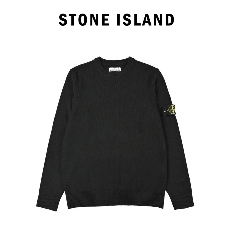 Stone Island Black Crewneck Sweatshirt view