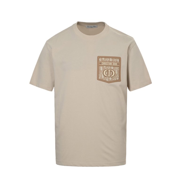 Dior Beige Logo Pocket T-Shirt view