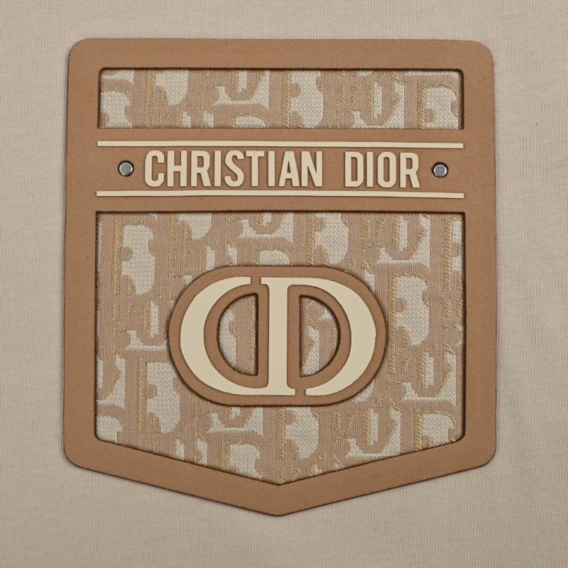 Dior Beige Logo Pocket T-Shirt view