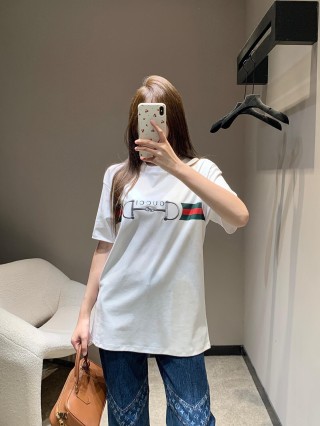 Gucci Horsebit Web Stripe White T-Shirt view 9