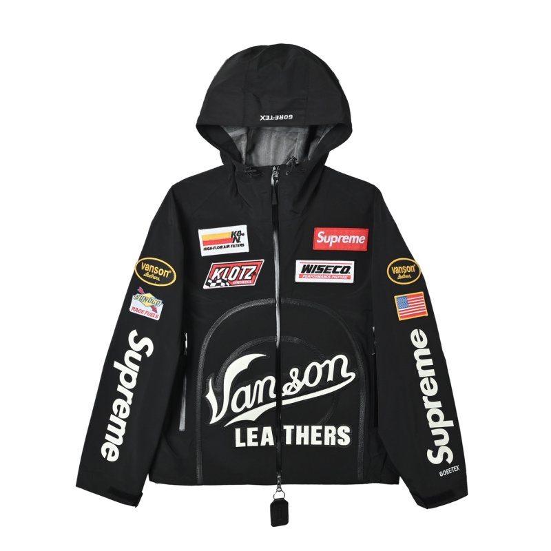 Supreme Black Multi-Patch Windbreaker Jacket view