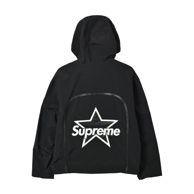 Supreme Black Multi-Patch Windbreaker Jacket view