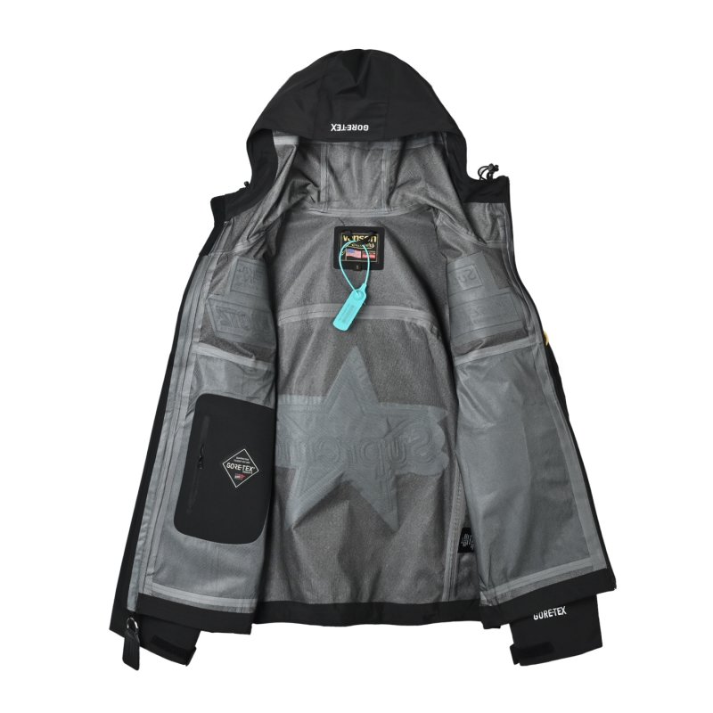 Supreme Black Multi-Patch Windbreaker Jacket view