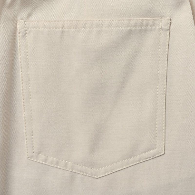 Cream Wide-Leg Satin Trousers view