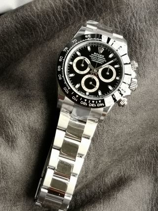 Rolex Daytona Cosmograph Panda Chronograph Steel Watch view 2