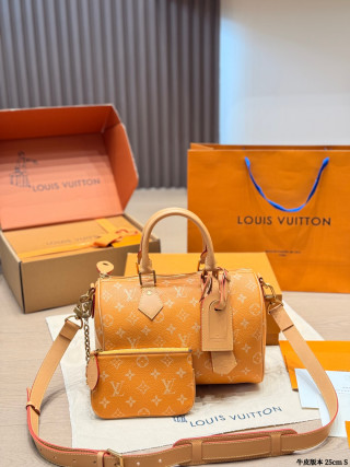 Louis Vuitton Speedy P44 Monogram Denim Blue Handbag view 6