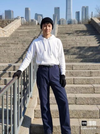 Navy Blue Cargo Pants - Relaxed Fit view 2