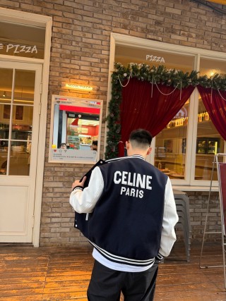 Black & White Varsity Bomber Jacket view 2