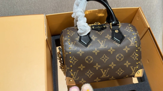 Louis Vuitton Monogram Speedy Bag Black & Gold video
