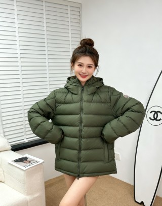 Moncler Olive Green Puffer Down Jacket view 2