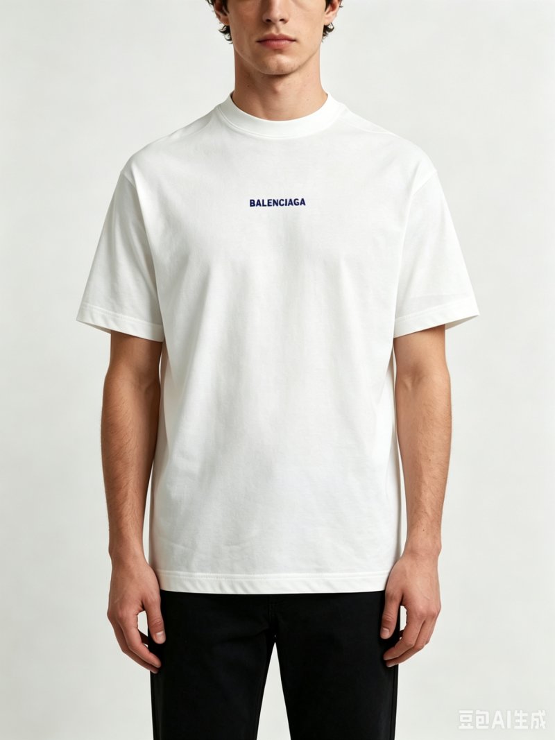 Balenciaga White Logo T-Shirt