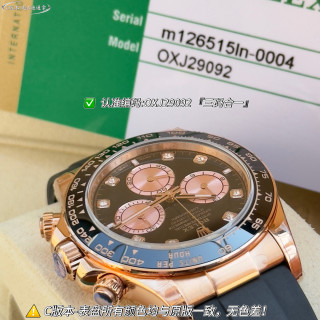 Rolex Daytona Rose Gold Black Dial Chronograph Watch view 2
