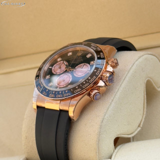 Rolex Daytona Rose Gold Black Dial Chronograph Watch view 6