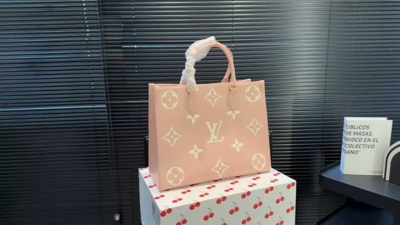 Louis Vuitton Monogram Canvas Tote Bag Beige video
