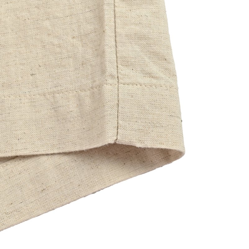 Beige Linen Blend Relaxed Fit Shorts view