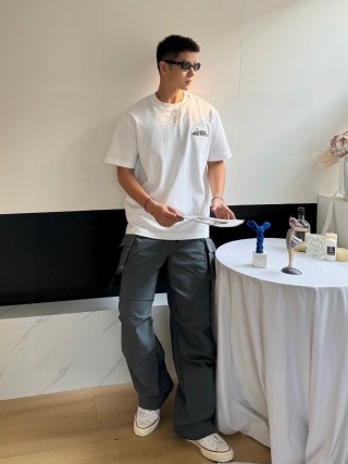 White Logo Short Sleeve T-Shirt view 1