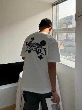 White Logo Short Sleeve T-Shirt view 4