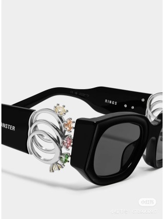 Gentle Monster RINGS Black Sunglasses 45-22-146 view 5