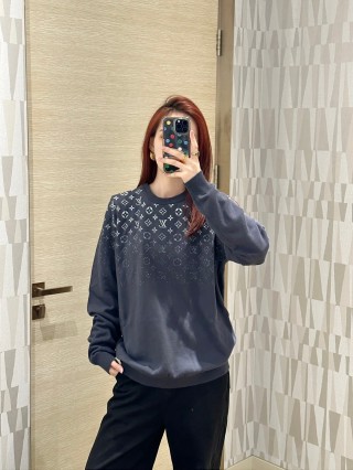 Louis Vuitton Monogram Knit Sweater Grey view 4