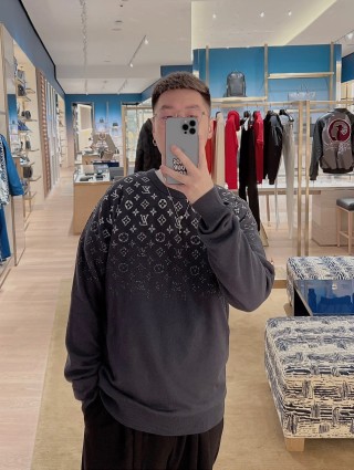 Louis Vuitton Monogram Knit Sweater Grey view 9