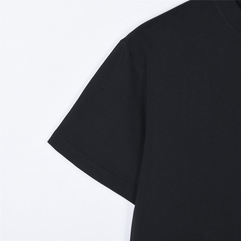 Burberry Colorblock Horse Print Black T-Shirt view